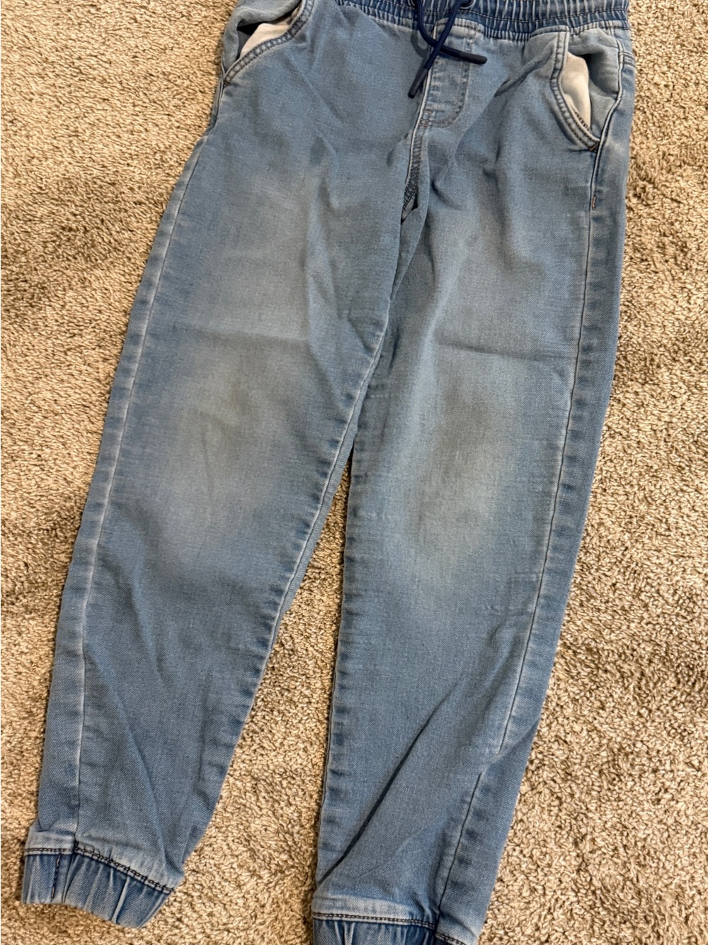 Denim&Co Light Blue Kids Denim Jogger Pants
